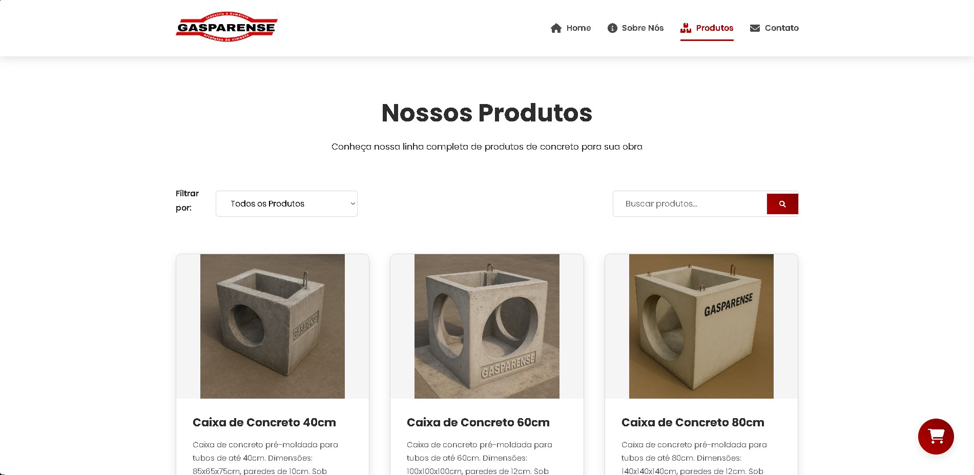 Loja de Materiais de Concreto